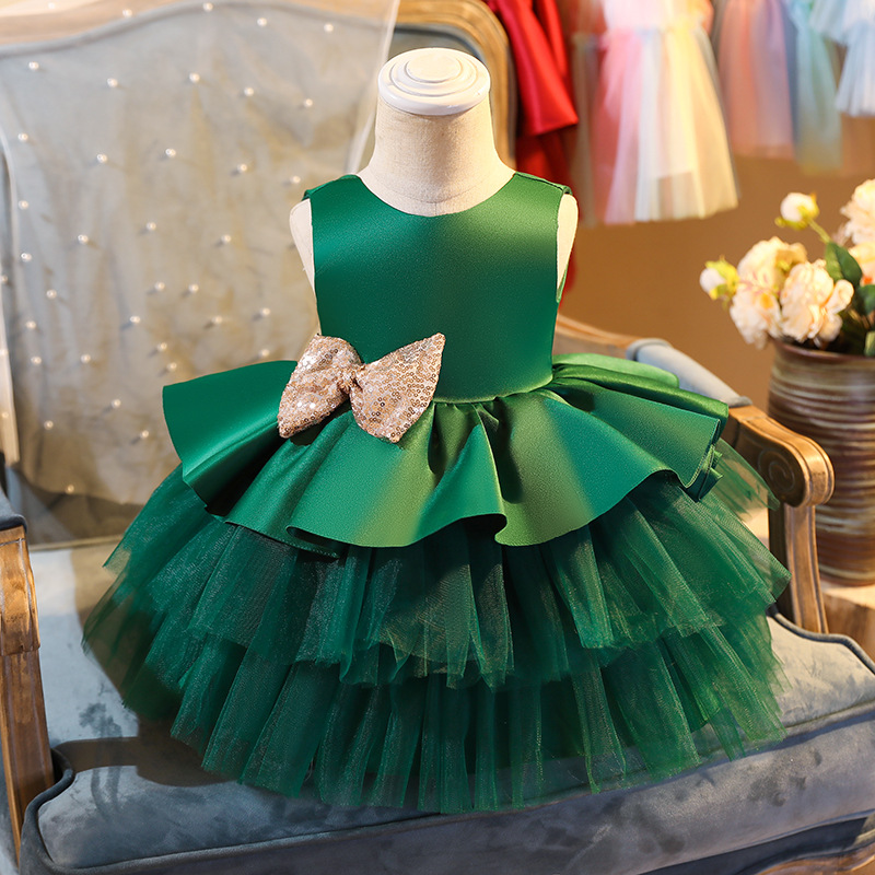 Emerald green 2024 infant dress