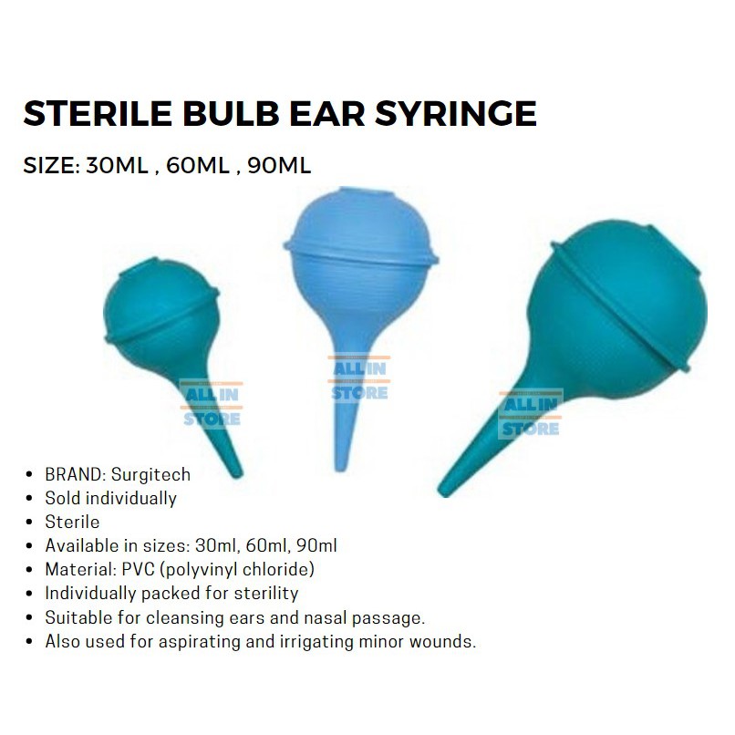 (ALL-Z) Sterile Bulb Ear Syringe | Shopee Philippines