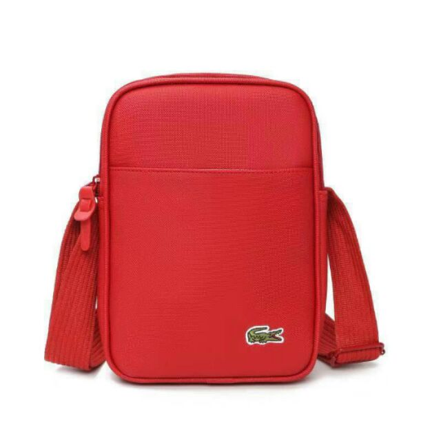 Lacoste sling deals bag red