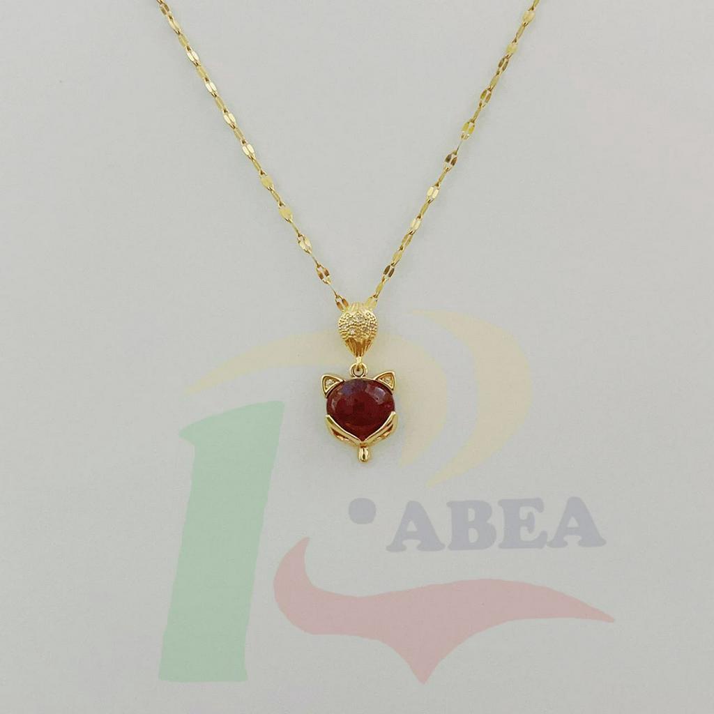 Big Stone Pendant Necklace main image 0