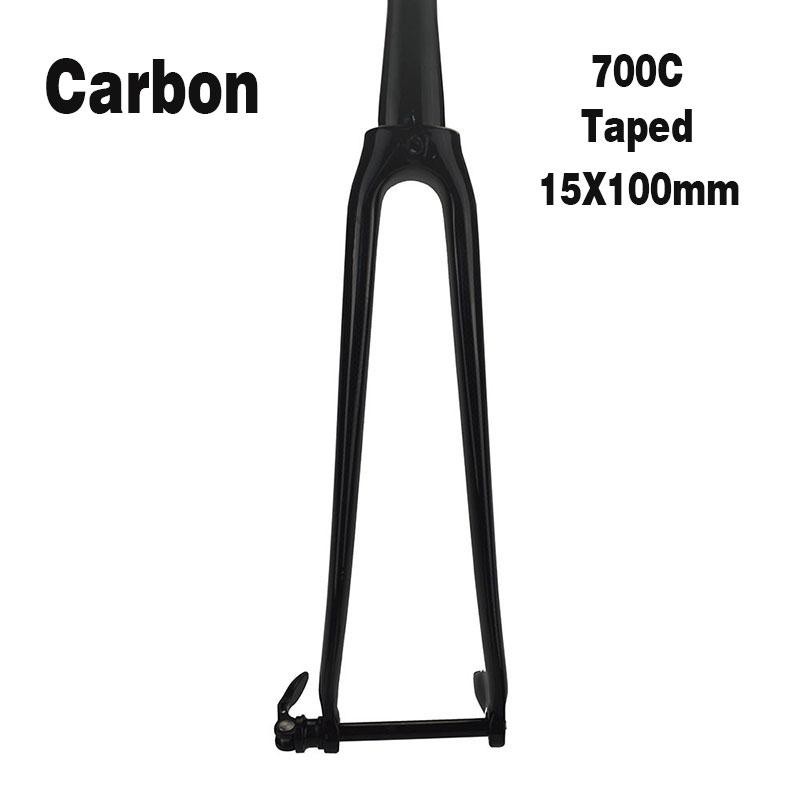 Road Bike Full Carbon Fork 700C Rigid Fork Racing Bikes Tapered