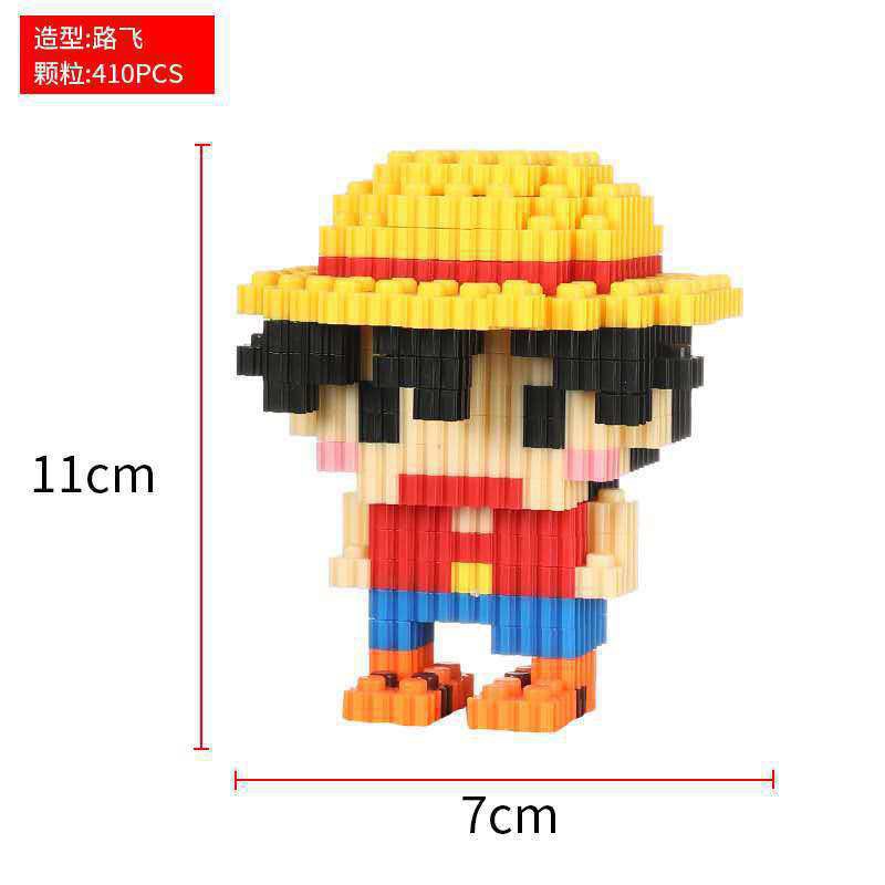 LINKO Nano Building Blocks Pirates Set Boy Wearing Straw Hats And ...