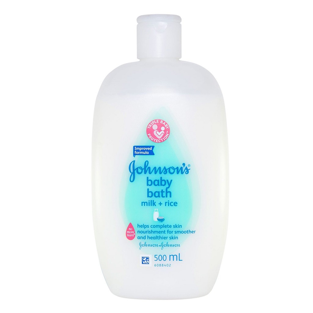 Johnson's Baby Bath Milk + Rice shower gel and Rice (500ml) | Shopee ...