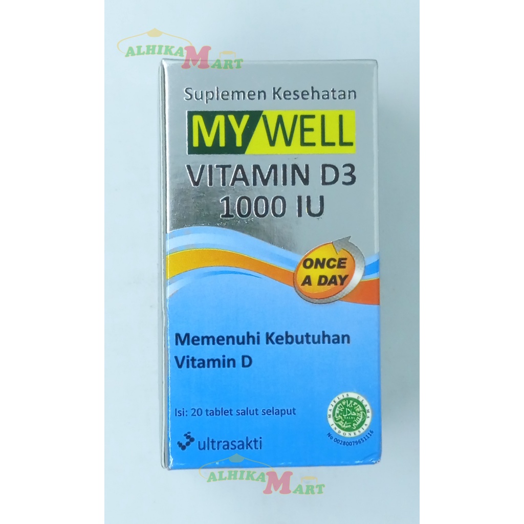 My Well Vitamin D3 1000 IU Contents 20 Tablets Shopee Philippines