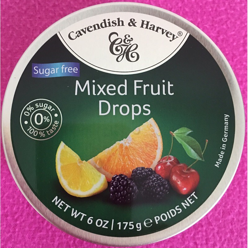 Cavendish & Harvey Mixed Fruit Drops 175g [Sugar Free] Shopee Philippines