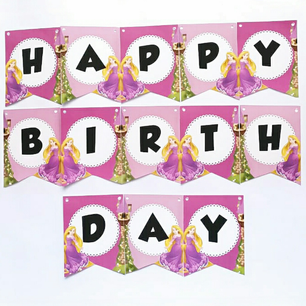 Banner flag bunting flag garland flag birthday happy birthday Character ...