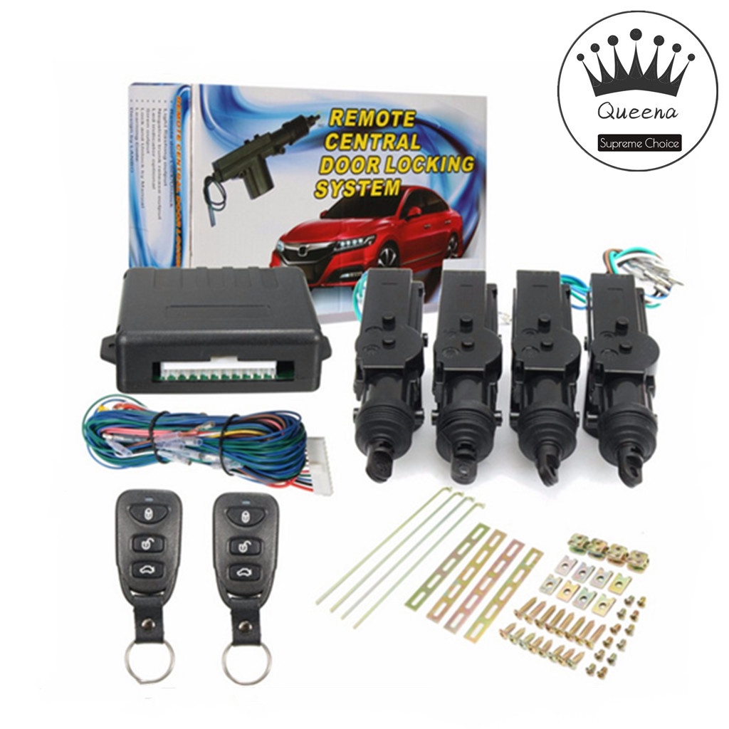 12V Universal Car Remote Central Kit Locking Keyless Entry System with ...