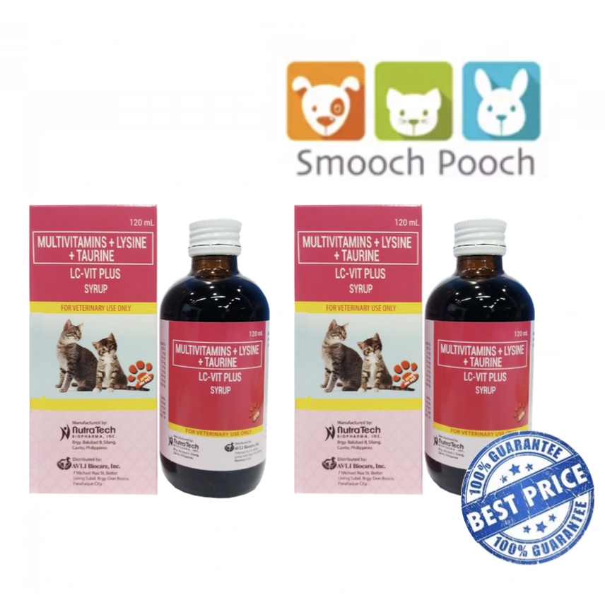 LC Vit Plus Multivitamins Cat and Kitten Syrup 120ml (2 Bottle