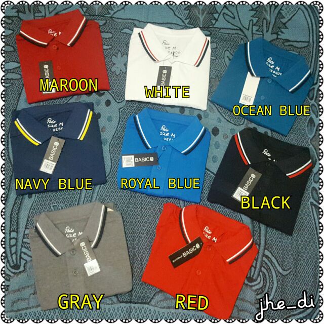 Blue shop 2025 polo shirt