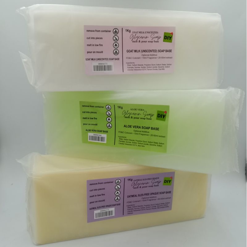 Melt N Pour Glycerin Soap With Active Ingredient unscented 1kg 