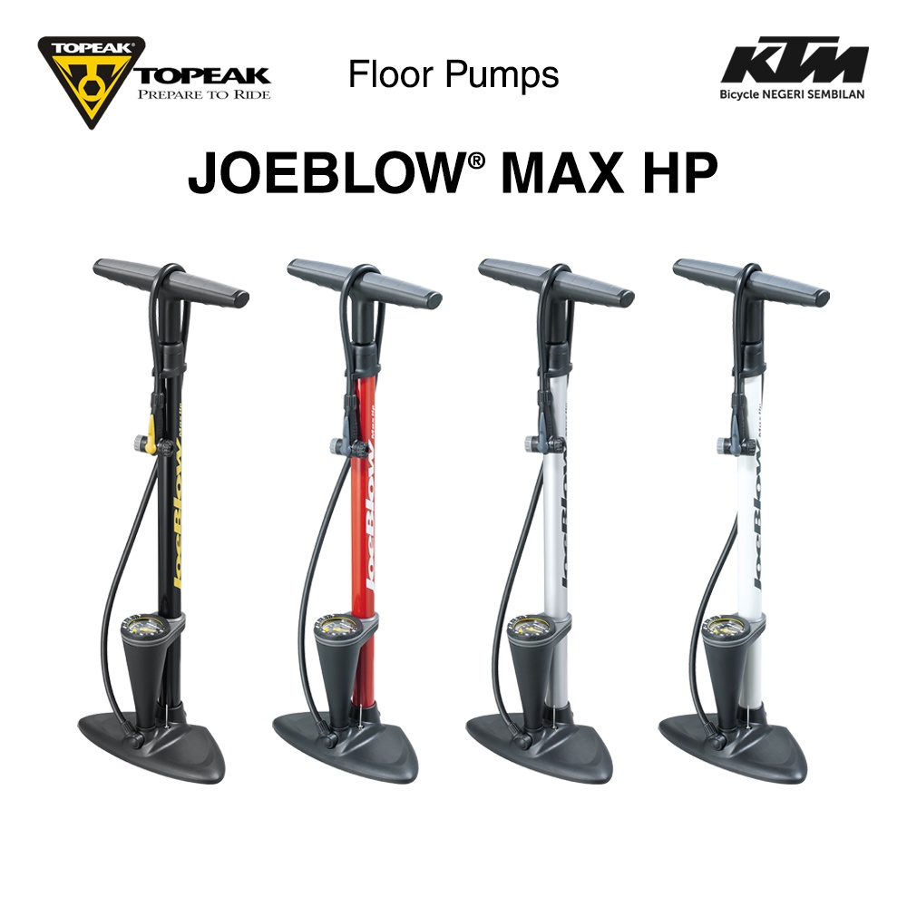 TOPEAK JOEBLOW MAX HP FLOOR PUMP BICYCLE PUMP BICYCLE ACCESSORIES