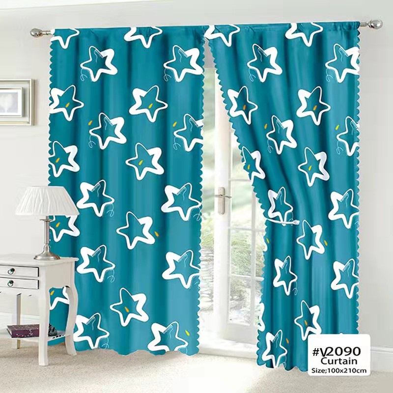 RCSC 2024 100x210cm Kurtina 1pc Long Modern Curtain Sale For Window