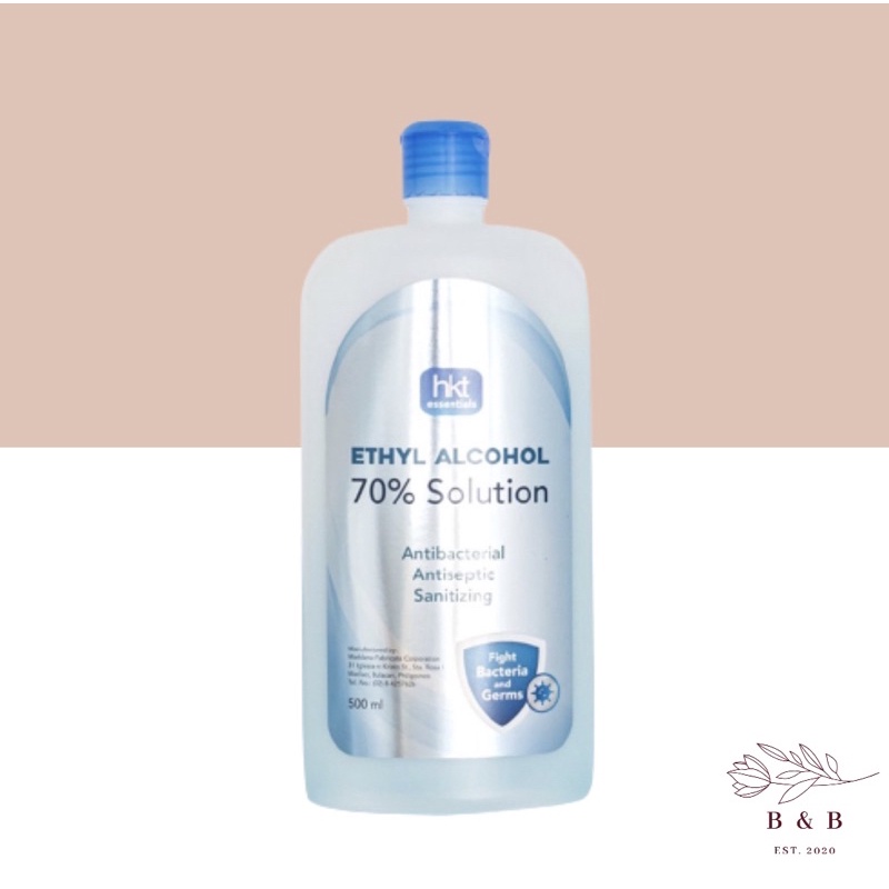 HKT Essential 70% Ethyl Alcohol 500ml | Shopee Philippines