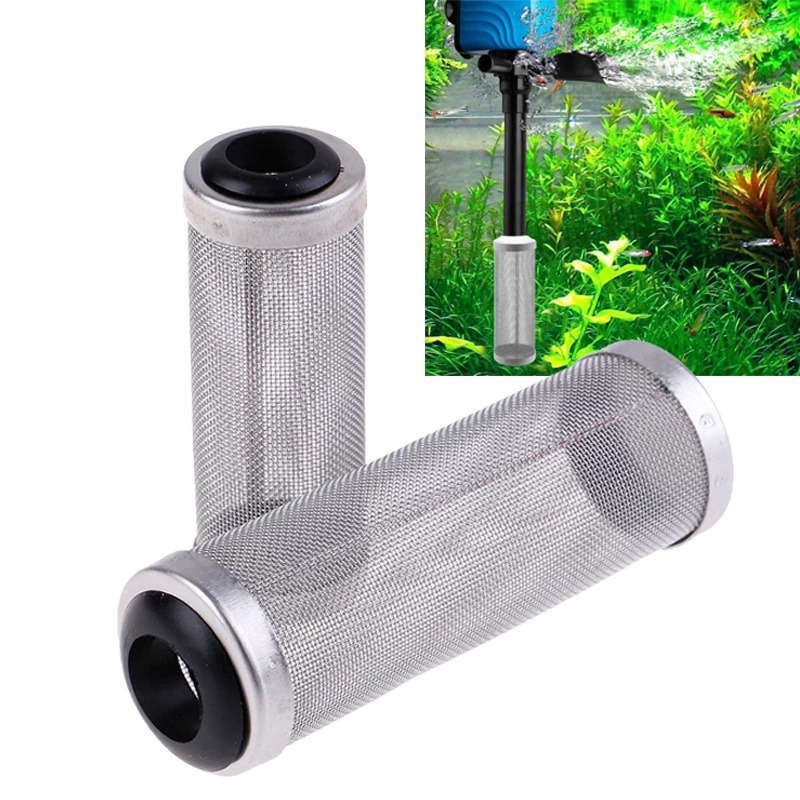 Aquarium Inflow Inlet Filter Stainless Basket Mesh Net Filter Guard