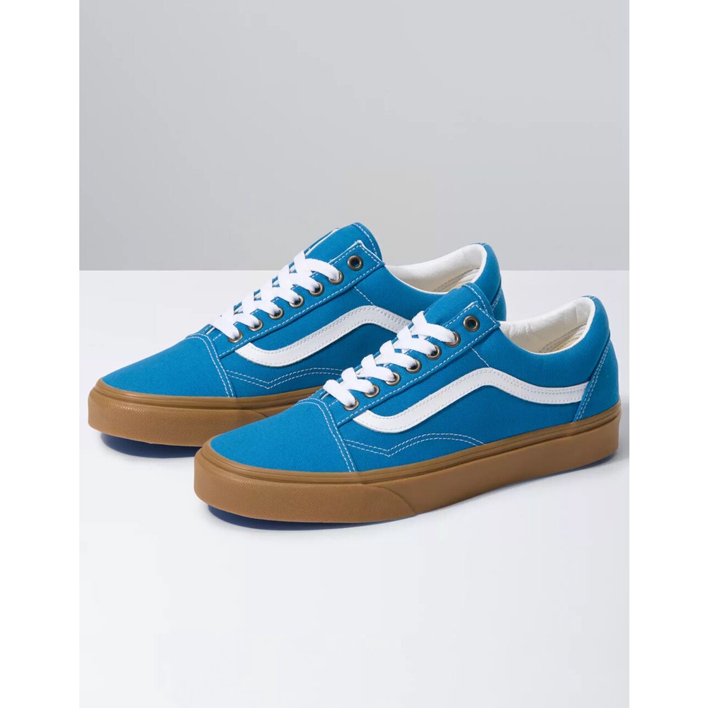 Vans old skool gum sole outlet blue