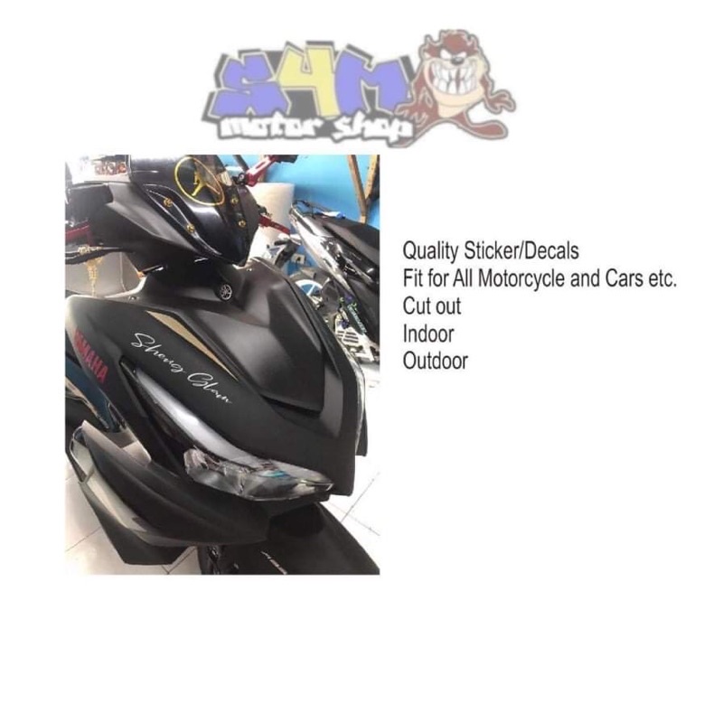 Signature name Personalize Sticker / Decal for all Motorcycle and Cars ...