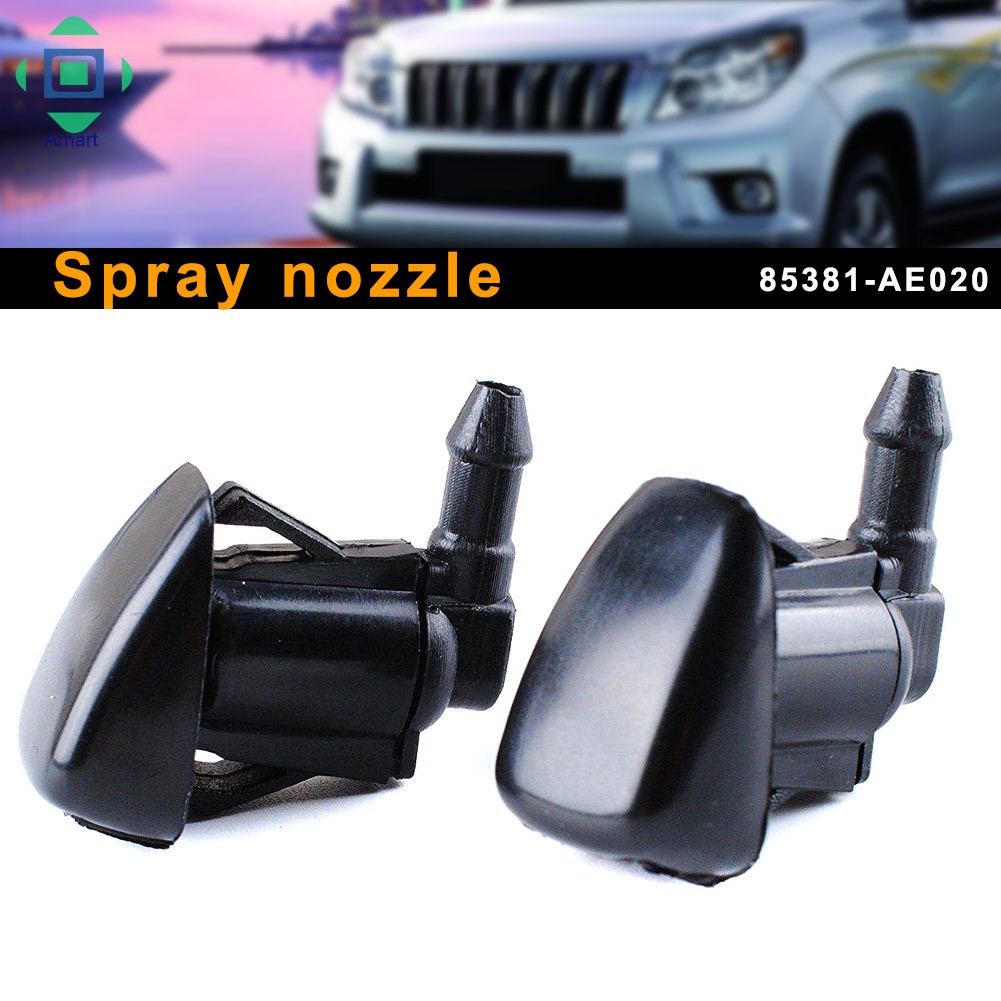 2Pcs Window Windshield Washer Wiper Nozzle Jet 85381AE020 For Toyota