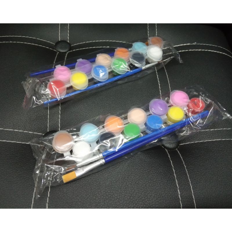 6/12 COLORS POSTER PAINT poster PAINT WATERCOLOR DRAWING PAINT Shopee