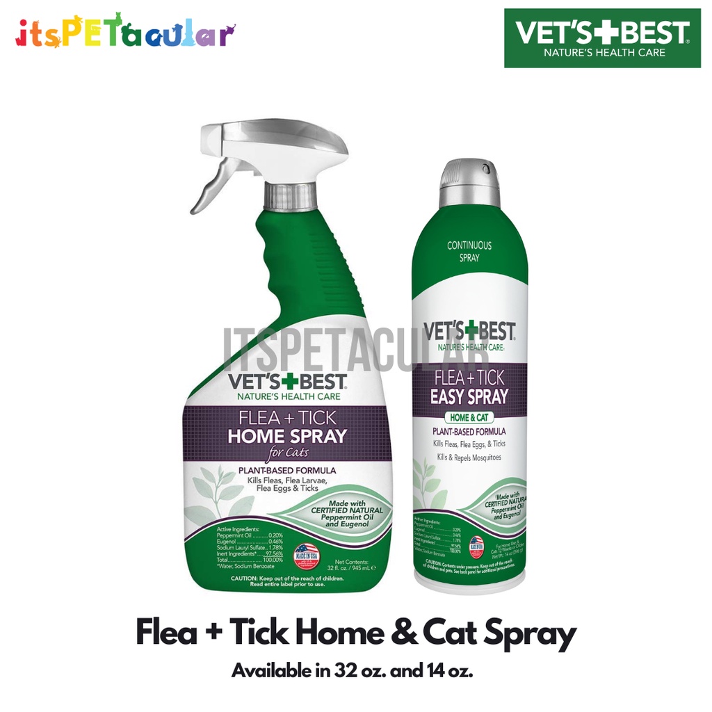 Vet's Best Flea + Tick Home and Cat Spray Shopee Philippines