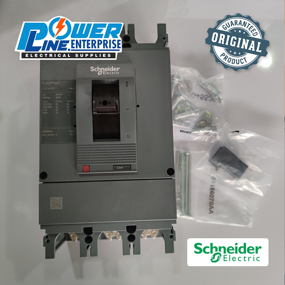 Circuit Breaker Schneider EZC N 320A, 350A, 400A | Shopee Philippines