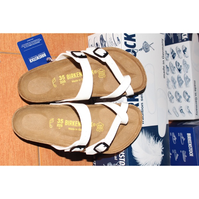 birkenstock mayari white patent