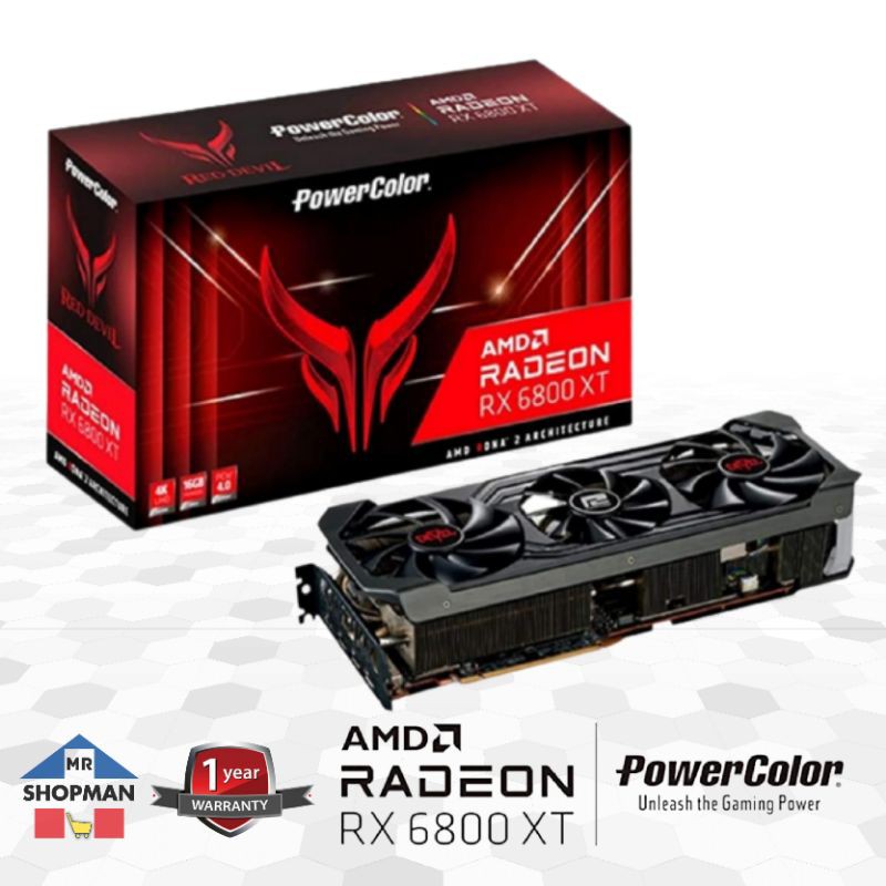 Powercolor Radeon RX 6800XT Red Devil 16GB VRAM Video Graphics Card