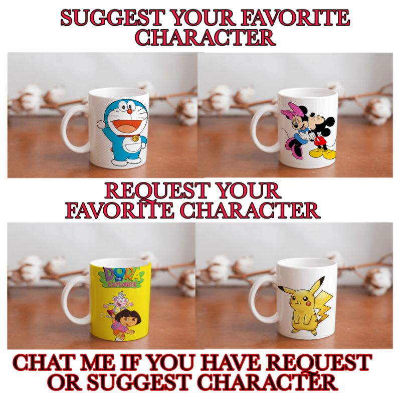 Cartoon Character Mug, Suggest You Favorite Cartoon Character ...
