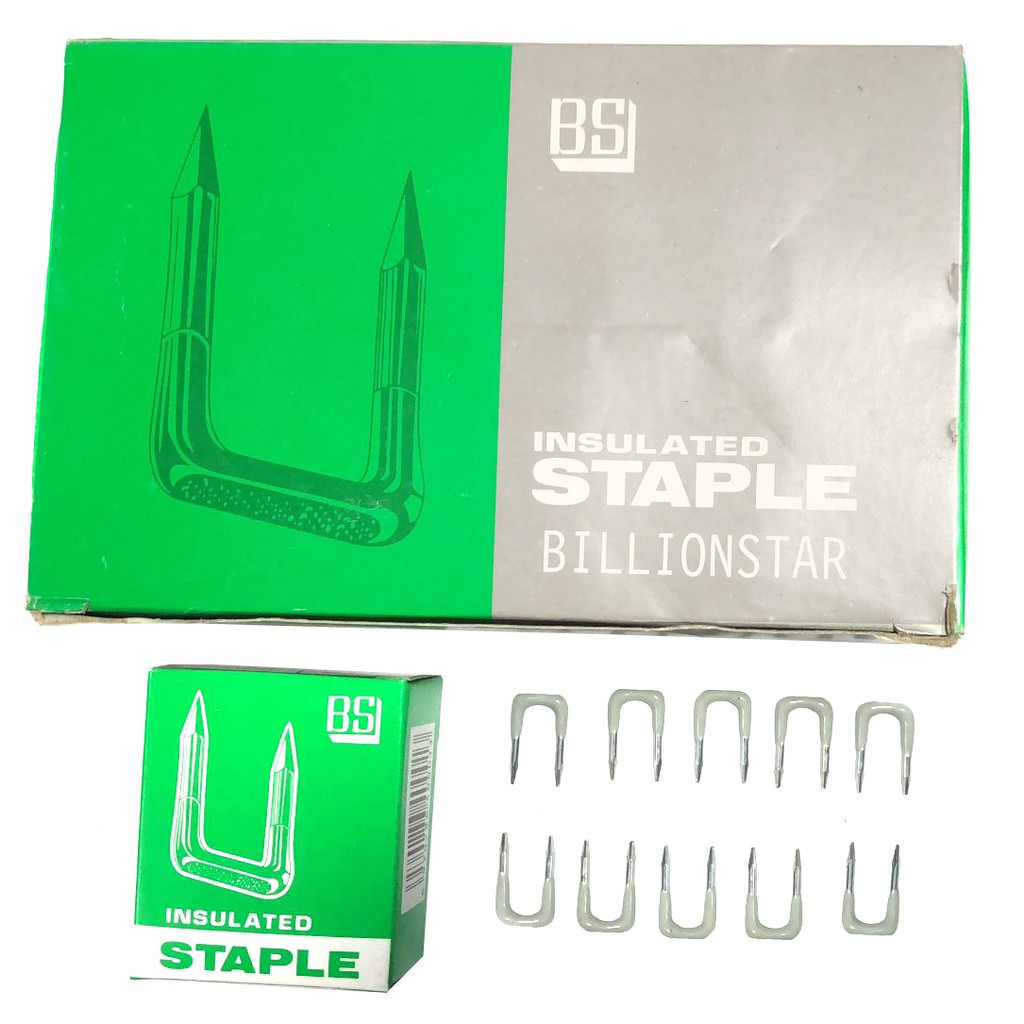 1 Box Insulated Staple / Staple Wire (100 pcs) Shopee Philippines