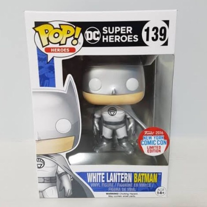 White Lantern Batman NYCC DC Super Heroes Funko Pop