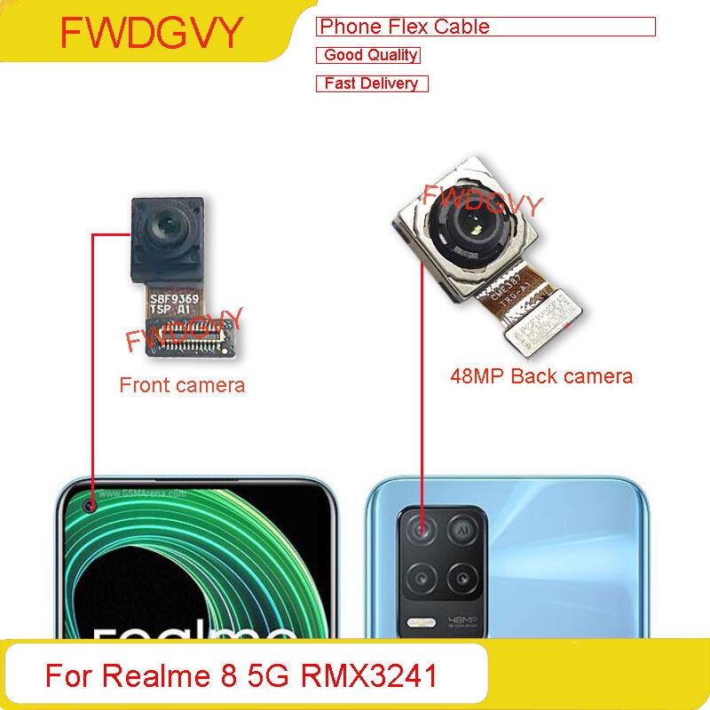 Original For Realme 5G Front Main Camera Selfie Back Cameras Flex Cable