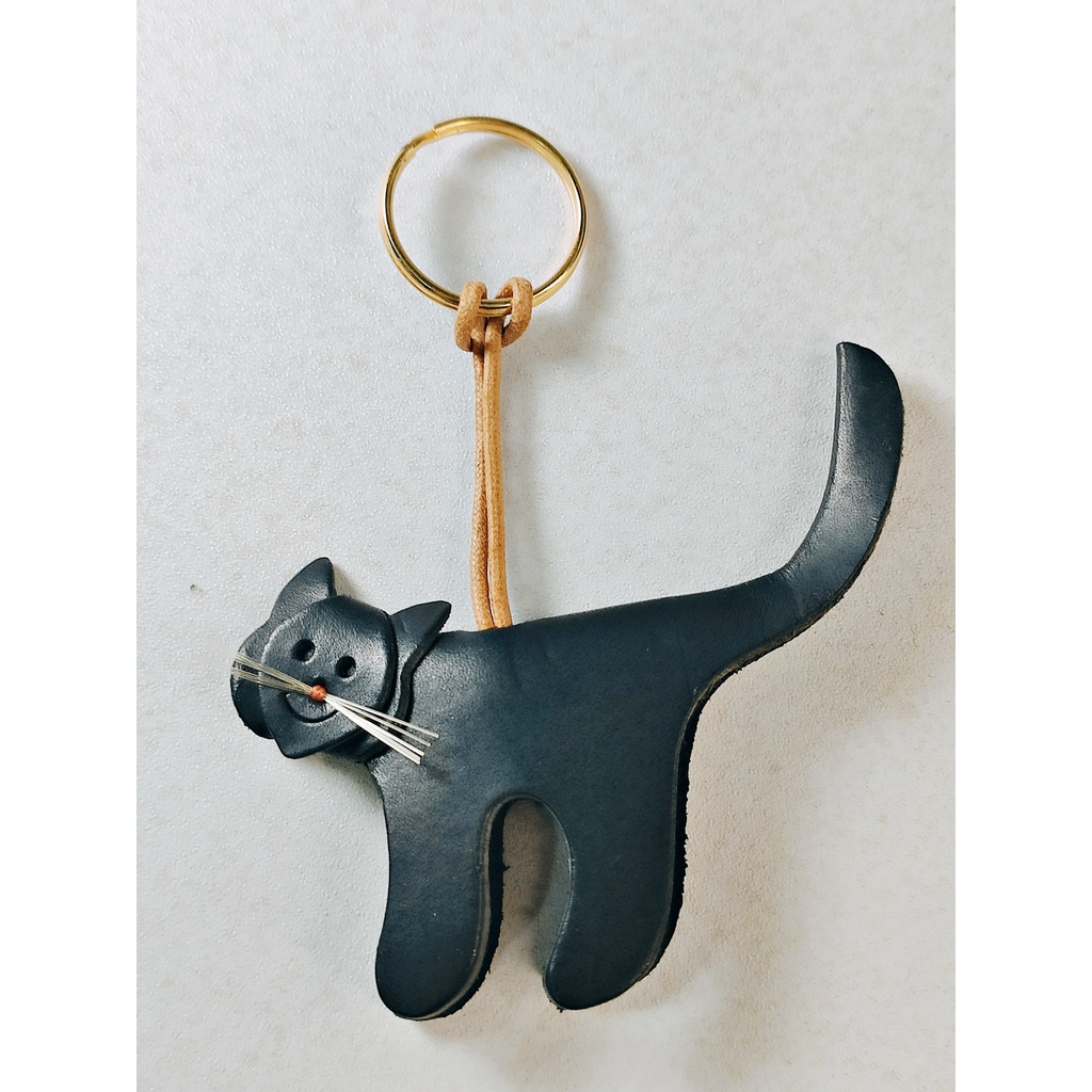 KITTY CAT PIEROTUCCI Key Chain Holder Handmade in 100% Italian Leather ...