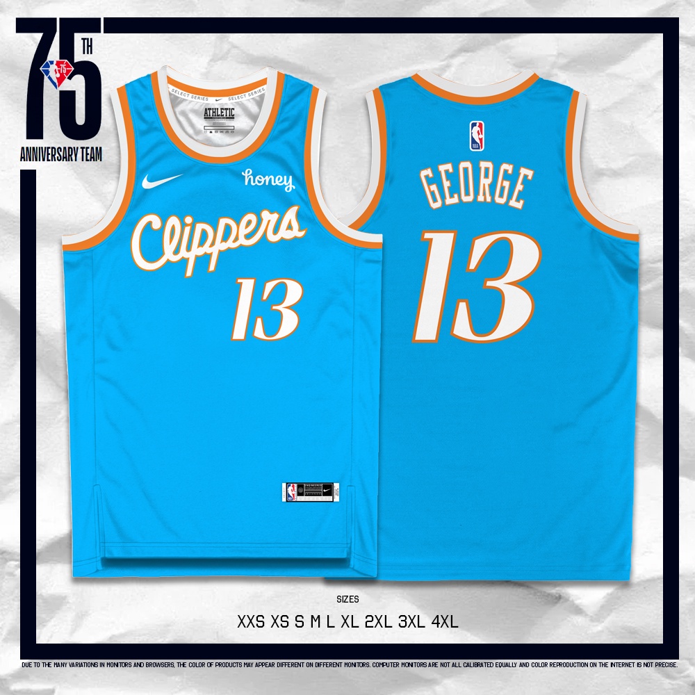 75th Edition Paul George Basketball Jersey 2022 FullSublimation Premium Drifit Shopee Philippines