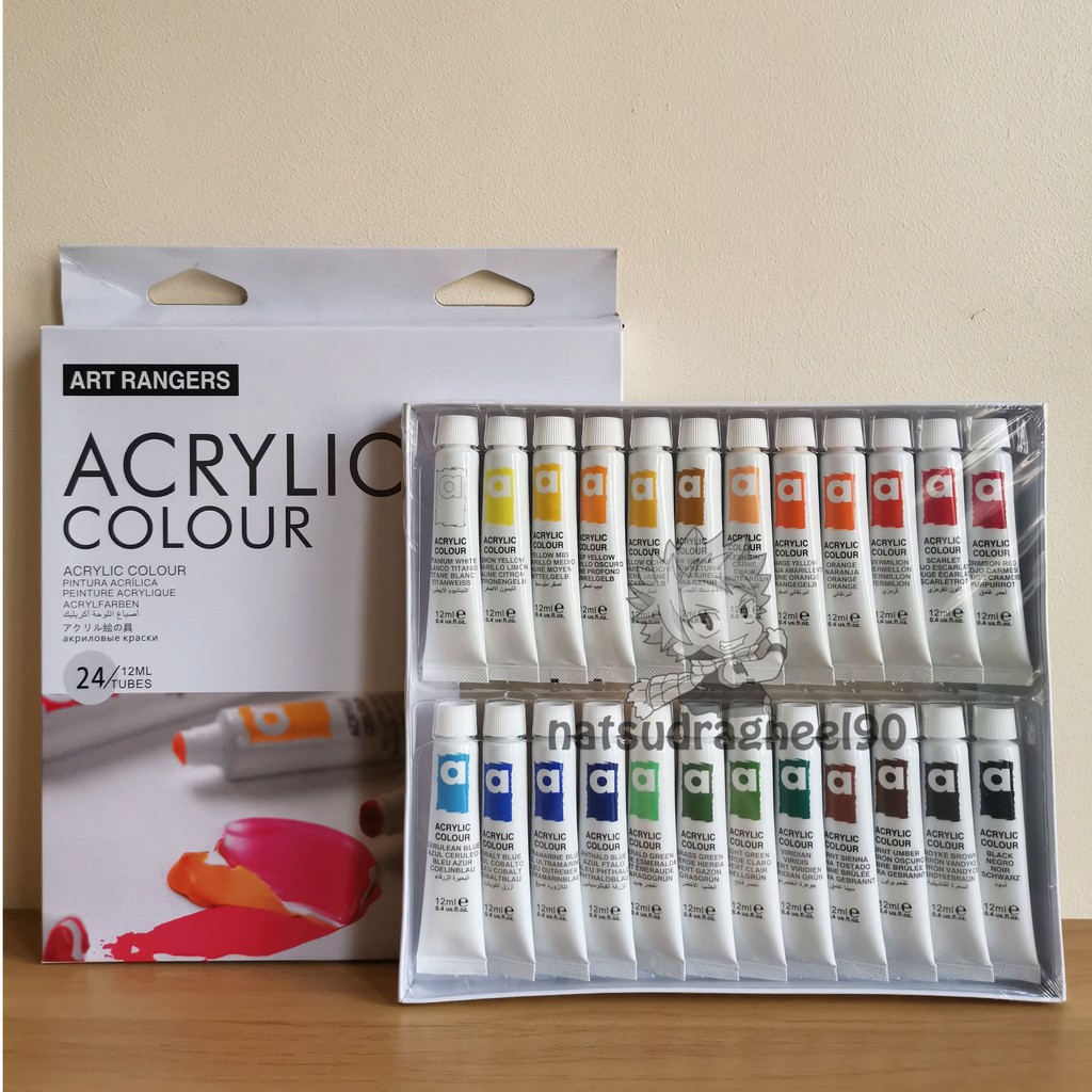 [6121824x12ml] Art Ranger Acrylic Paint Set Shopee Philippines
