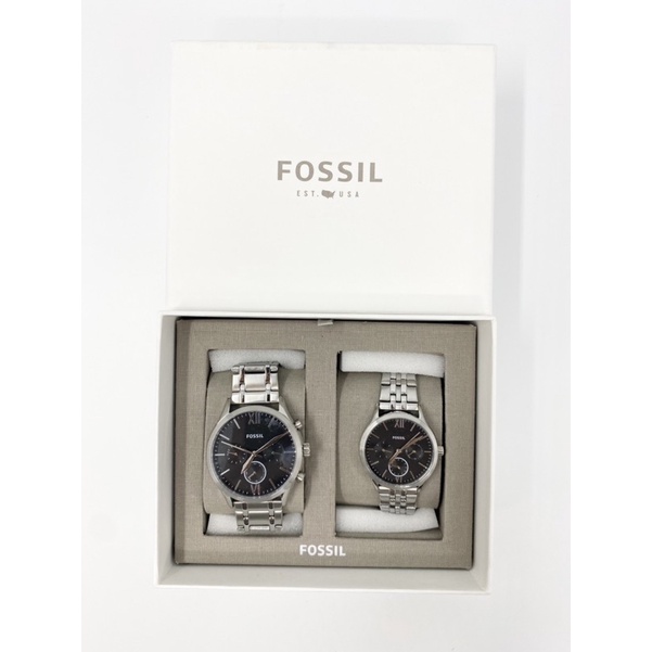 Fossil His and Her Fenmore Midsize Multifunction Stainless Steel Watch ...