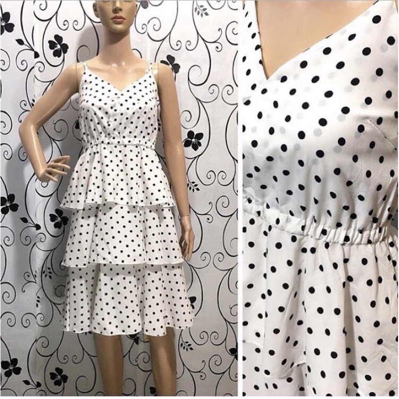 Polka dot hotsell white dress