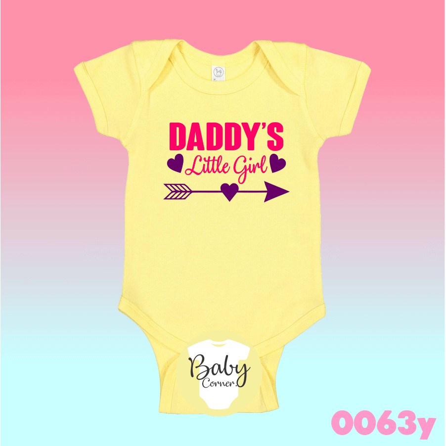 Daddy's little girl onesie statement onesie baby onesie
