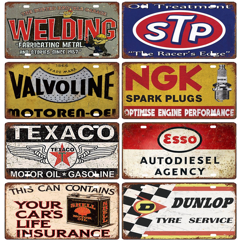 Vintage Metal Plate License Plate Welding Fabricating Metal Valvoline ...