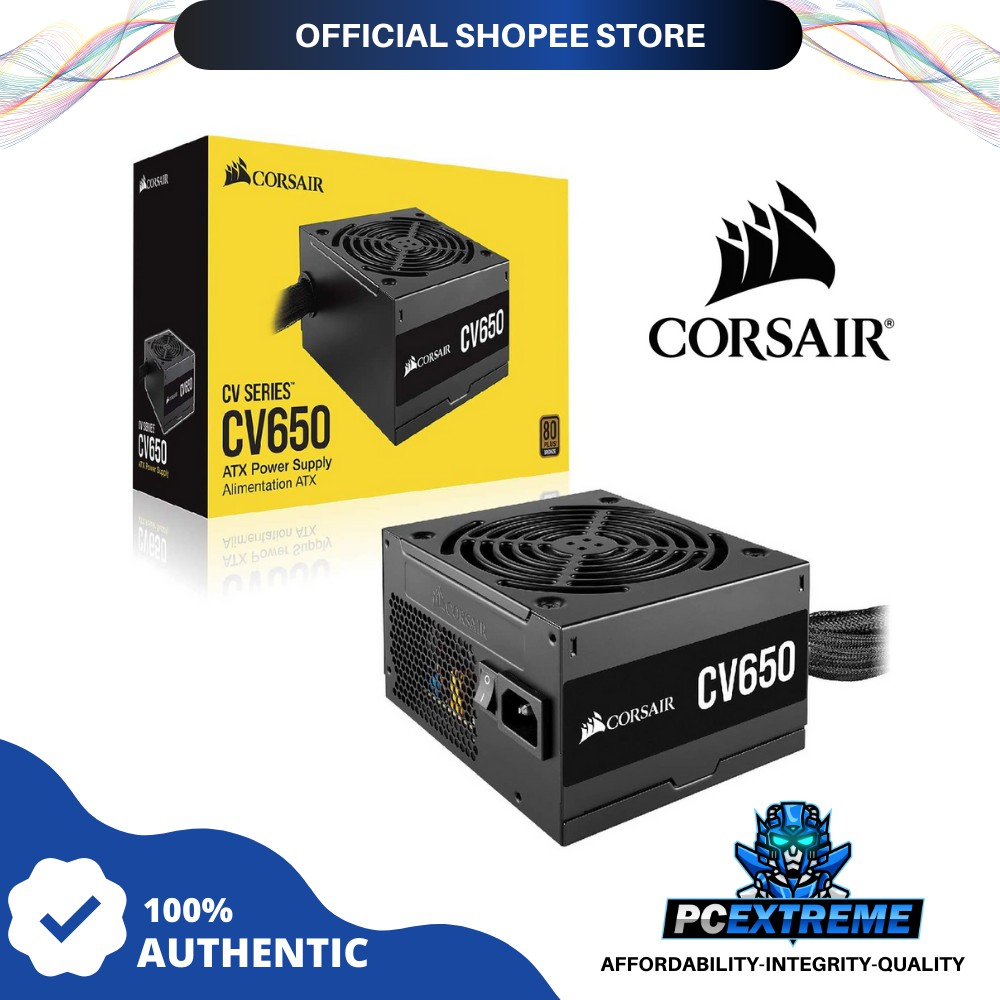 Corsair CV Series CV650 — 650 Watt 80 Plus Bronze Certified Power ...