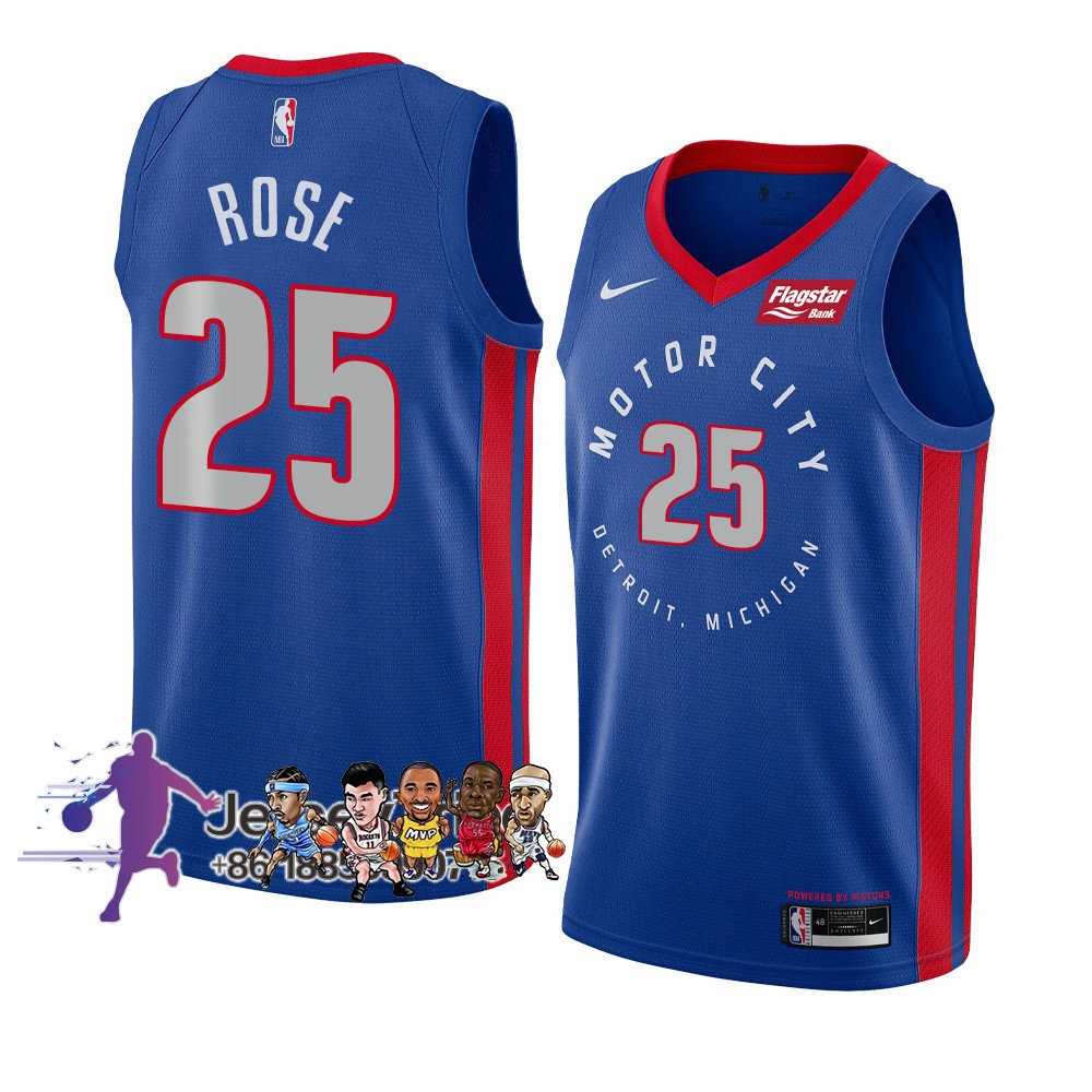 Pistons derrick cheap rose jersey