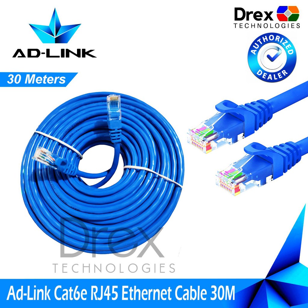 Network Cable, Internet Cable: 30m, Cat.5E, UTP, Patchcord, RJ45 