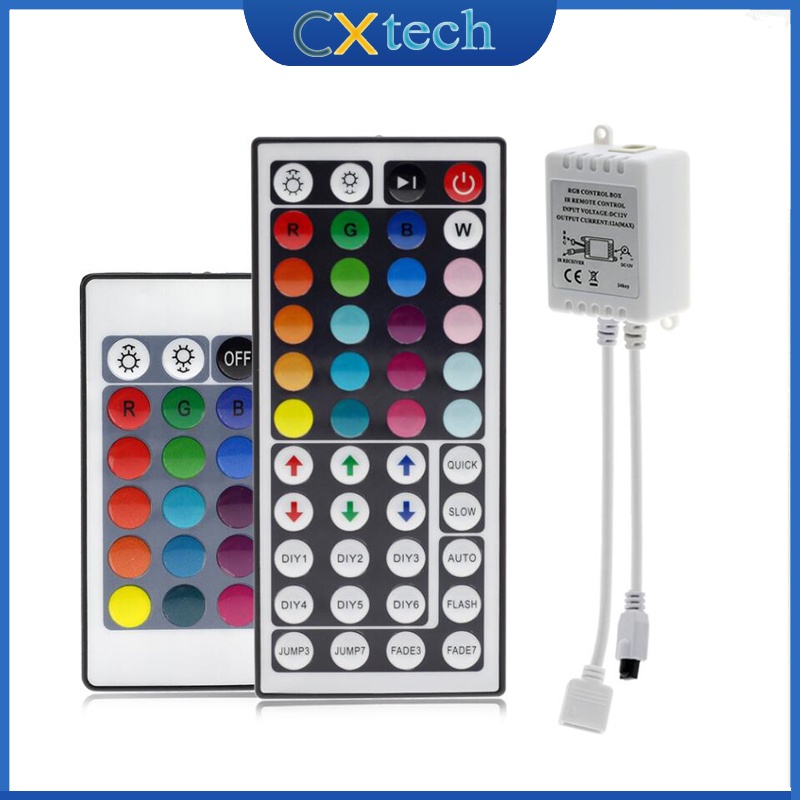 RGB Controller with 44-Key Wireless IR Remote for RGB LED Light