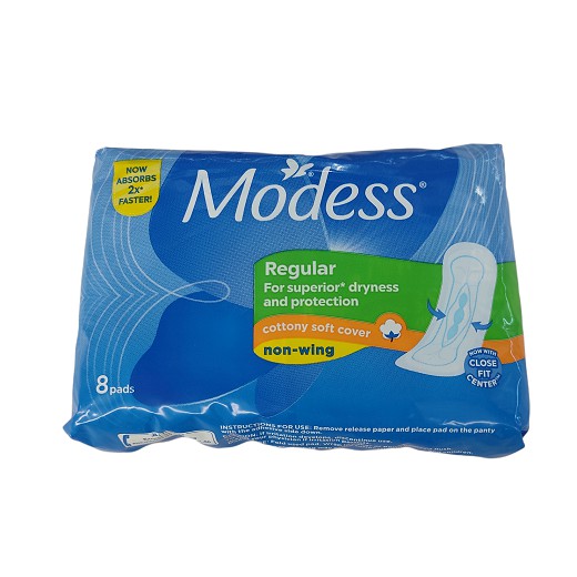 Modess Cottony Soft Regular Maxi Non-wing 8 Pieces | Shopee Philippines