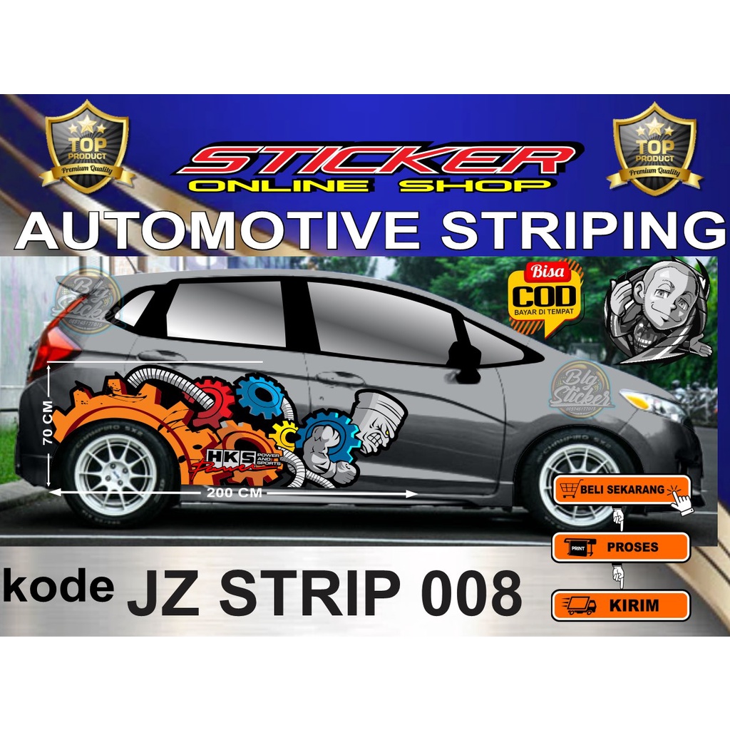 HONDA JAZZ BRIO VIOS CAR STICKER DECAL STICKER PRINT RACING GEAR ...