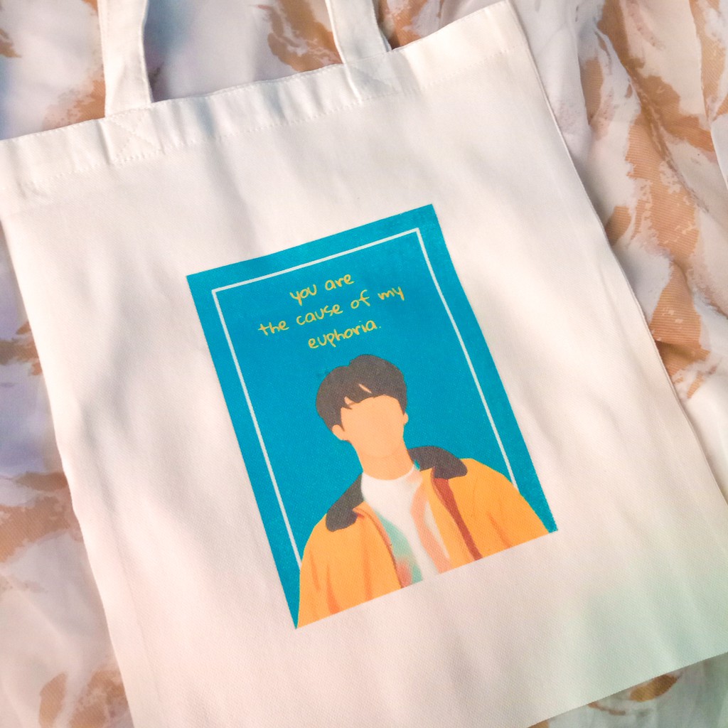 BTS Jungkook Euphoria Canvas Tote Bag – dreajournals