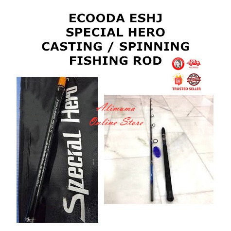 ECOODA ESHJ SPECIAL HERO CASTING / SPINNING FISHING ROD | Shopee ...
