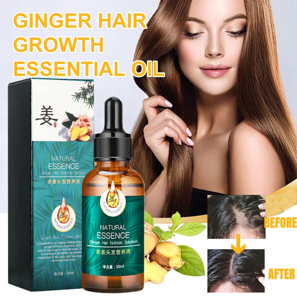 Hair Growth Serum Ginger Hair Care Essence AntiHair Loss Fast Hair