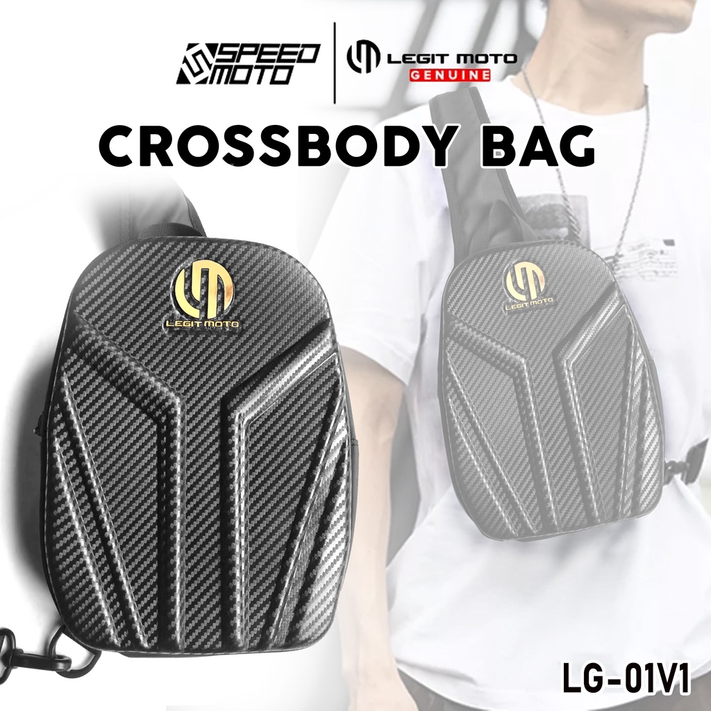 LEGITMOTO HARD SHELL CROSSBODY BAG LG01V1 / WATERPROOF CARBON CHEST