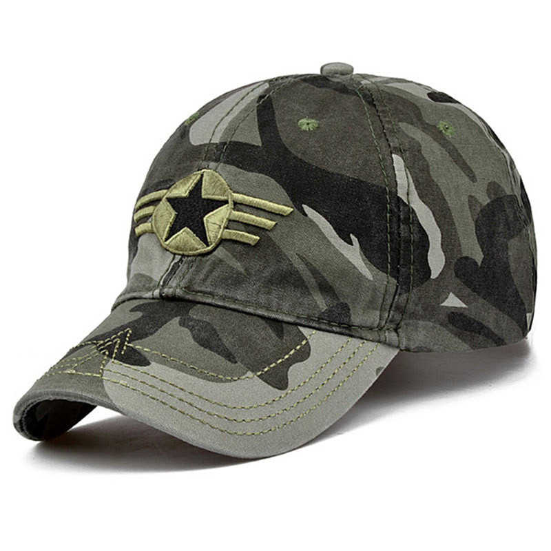 New Men Baseball Cap for Women Army Camo Caps Hunting Fishing Hat