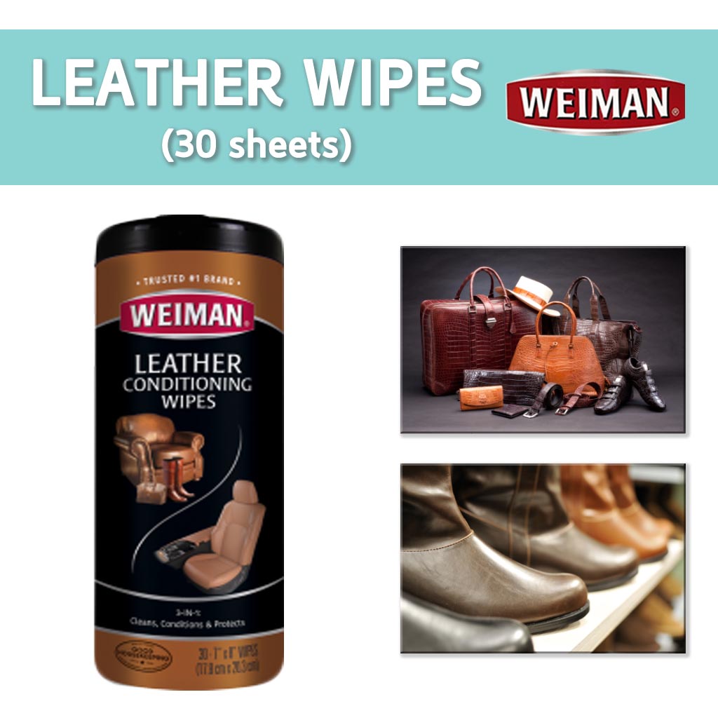 [WEIMAN] LEATHER CONDITIONING WIPES (30 sheets) Shopee Philippines