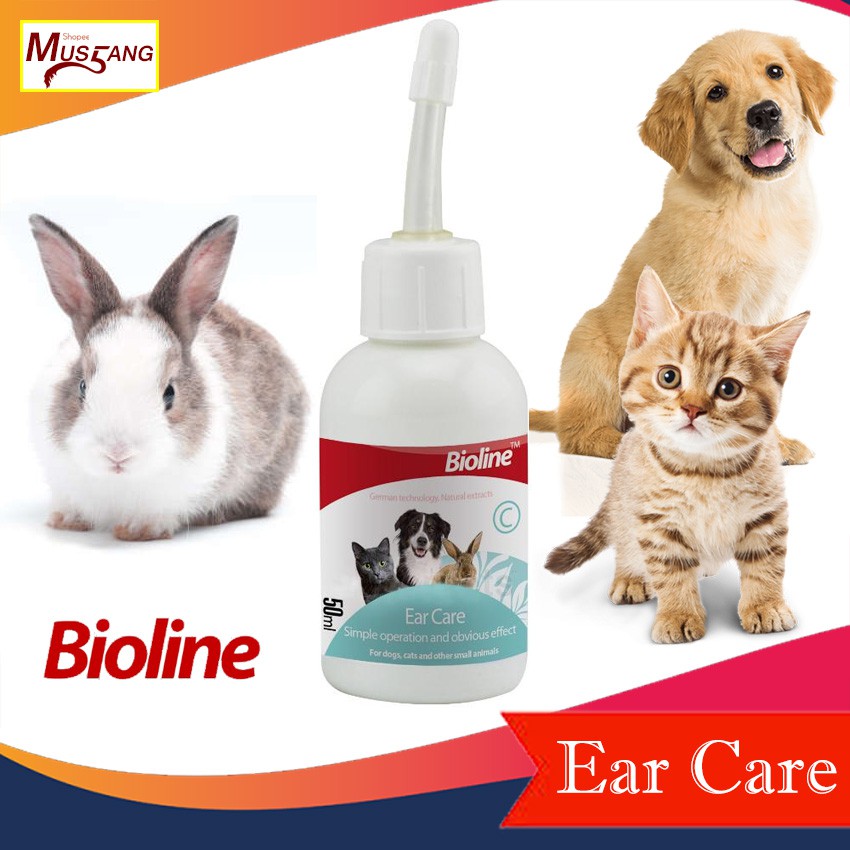 Bioline Ear Care for Dogs, Cats and Rabbits (50ml) Shopee Philippines